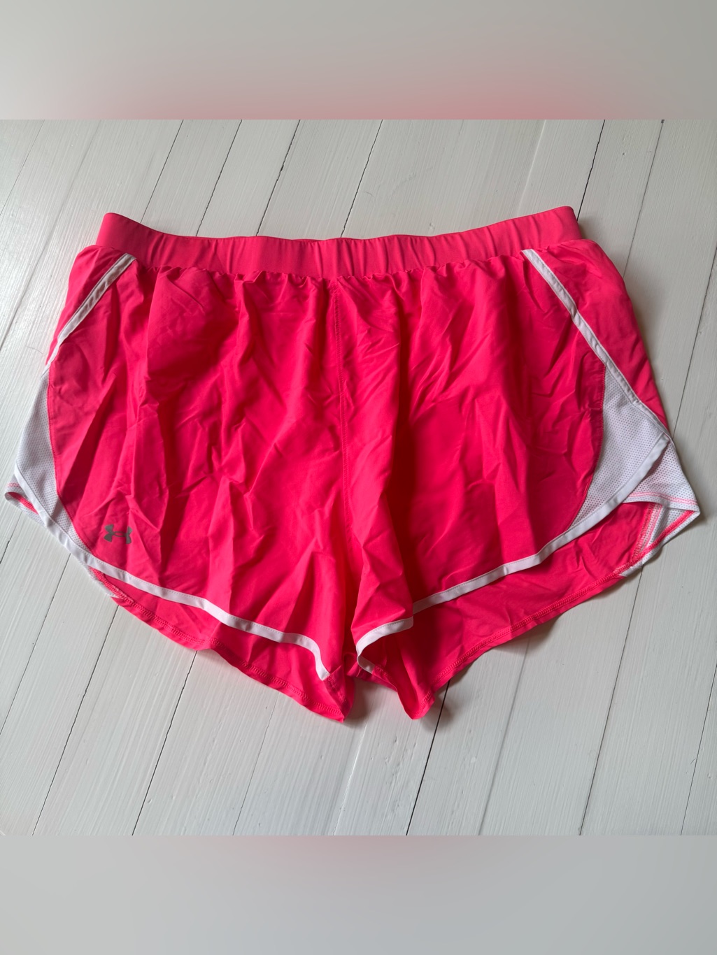Under Armour Fly-By 2.0 Heatgear Running Shorts Pink Shock Women’s Plus Size 3x